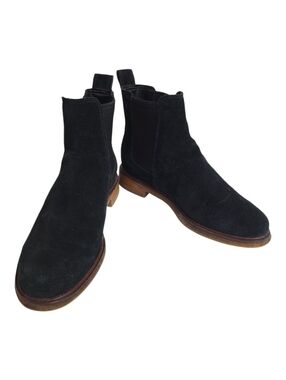 Clarks Clarkdale Arlo Chelsea Ankle Boots Suede Low Stacked Heel Women Size 6 M